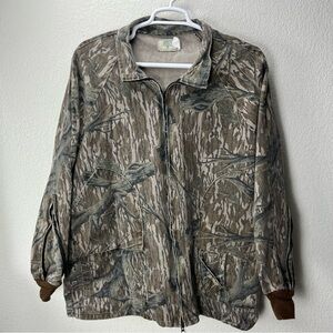 Vintage Mossy Oak Camouflage Jacket - Brown and Green